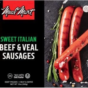 Sweet Italian Beef & Veal Sausages